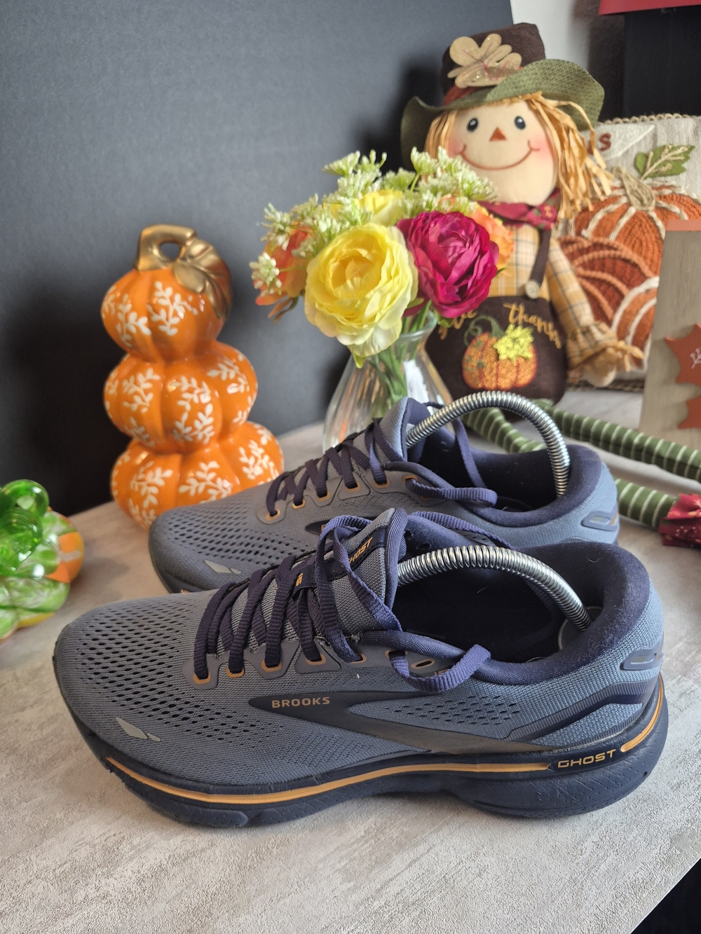Brooks Men's Ghost Running Shoes - Navy/Gray.Size 8.5